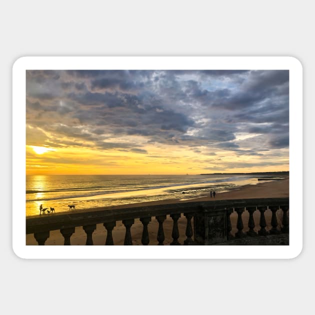 Sunrise over the Balustrade Sticker by Violaman